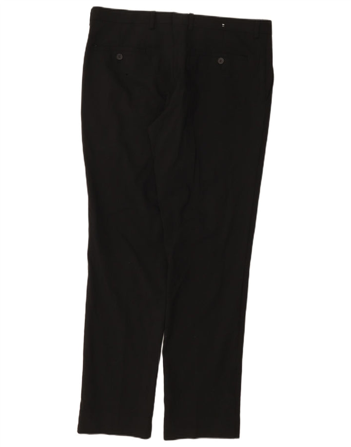 Dkny muške obične ležerne hlače W34 L31 crna vuna