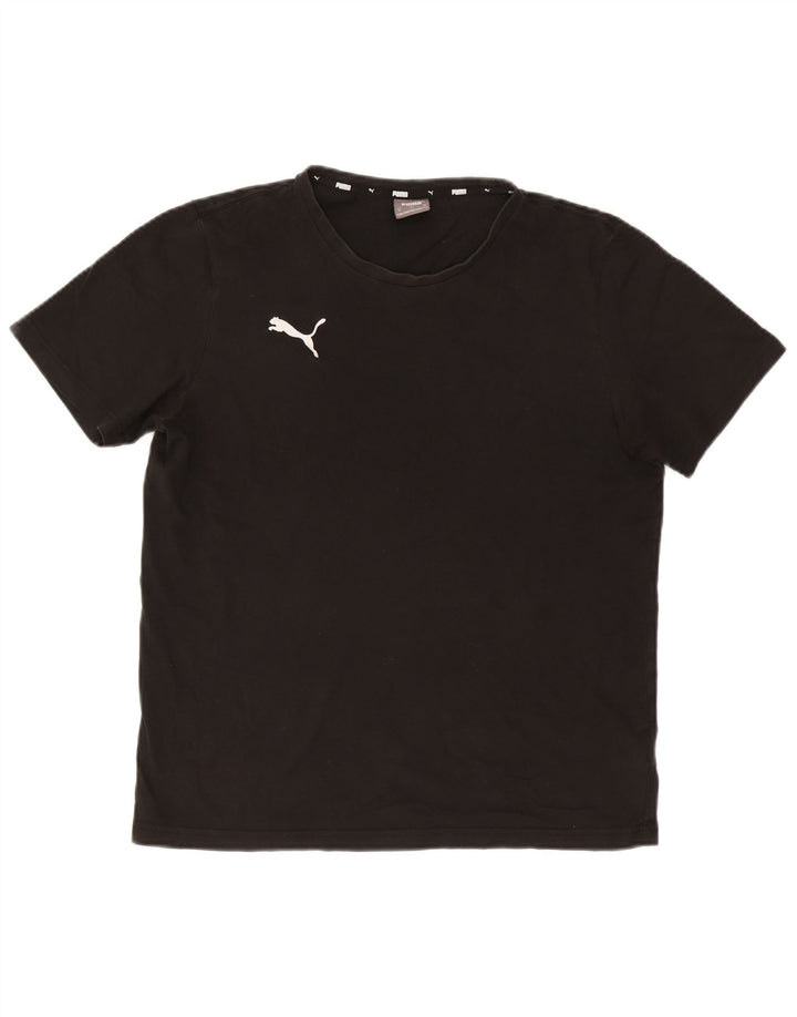Puma muška majica kratkih rukava srednji crni pamuk