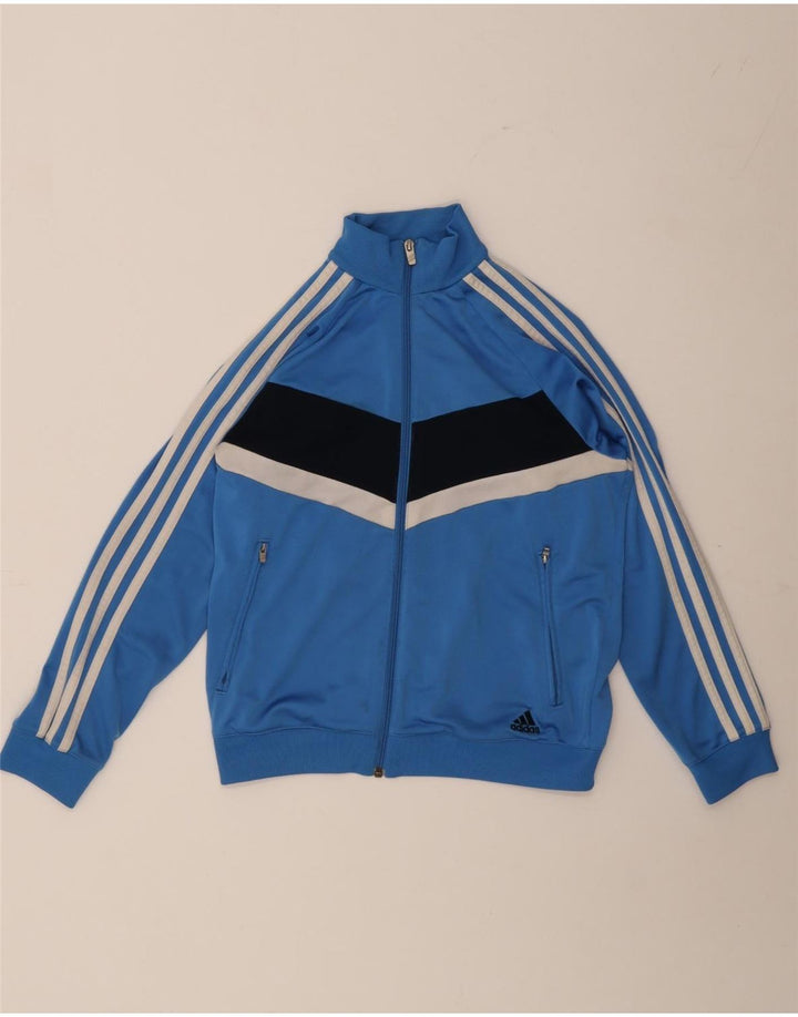 Adidas trenirka za dječake 11-12 godina plava poliesterska boja