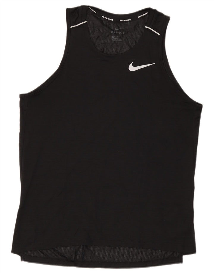Nike Ženski Dri Fit Vest Top UK 14 srednje crni poliester