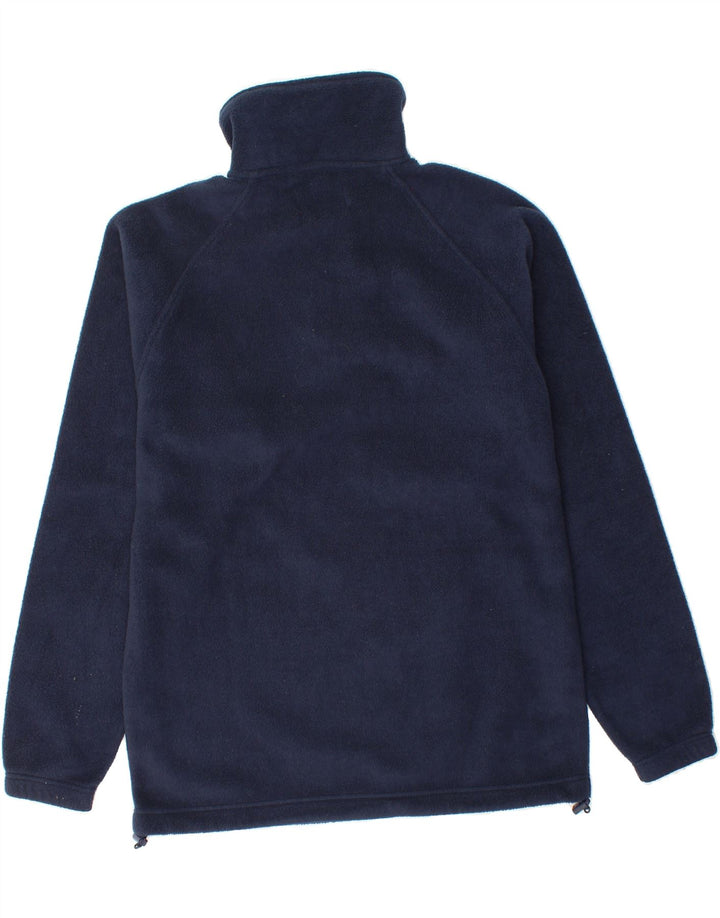 KAPPA Mens Zip Neck Fleece Jumper Medium Navy Blue Polyester Vintage Kappa and Second-Hand Kappa from Messina Hembry 