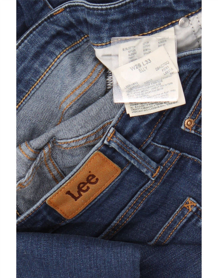 Lee ženske uske traperice Elly W28 L28 tamnoplavi pamuk