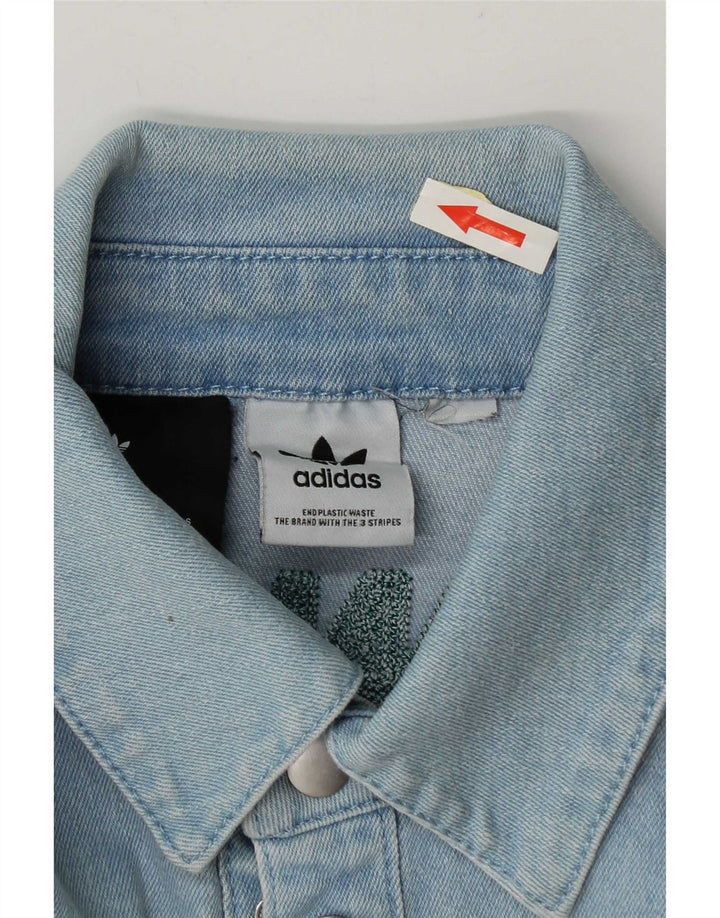 Adidas muška traper majica kratkih rukava s grafičkim motivima srednje plava