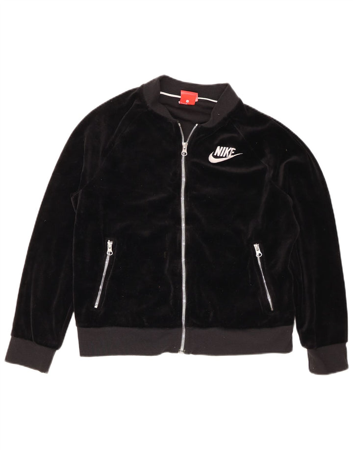 Nike ženska gornja jakna za trenirku od velura UK 10 mala crna