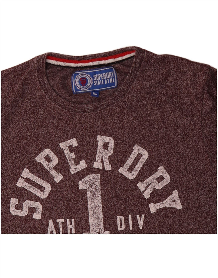 SUPERDRY muška majica kratkih rukava s grafikama, veliki ljubičasti flekasti pamuk