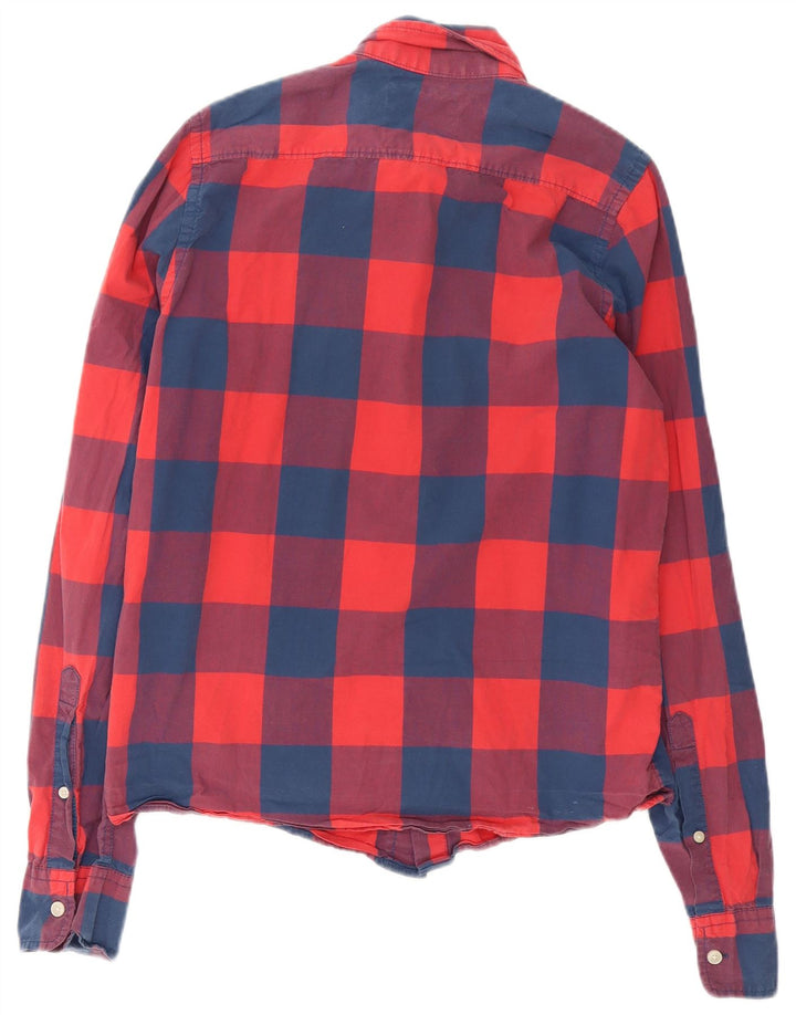 HOLLISTER Muška košulja Srednje crveno karirani pamuk