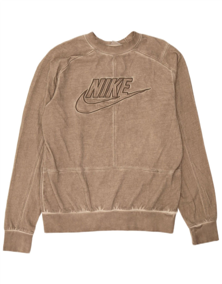 Nike muška majica s grafičkim motivima srednje bež pamuk