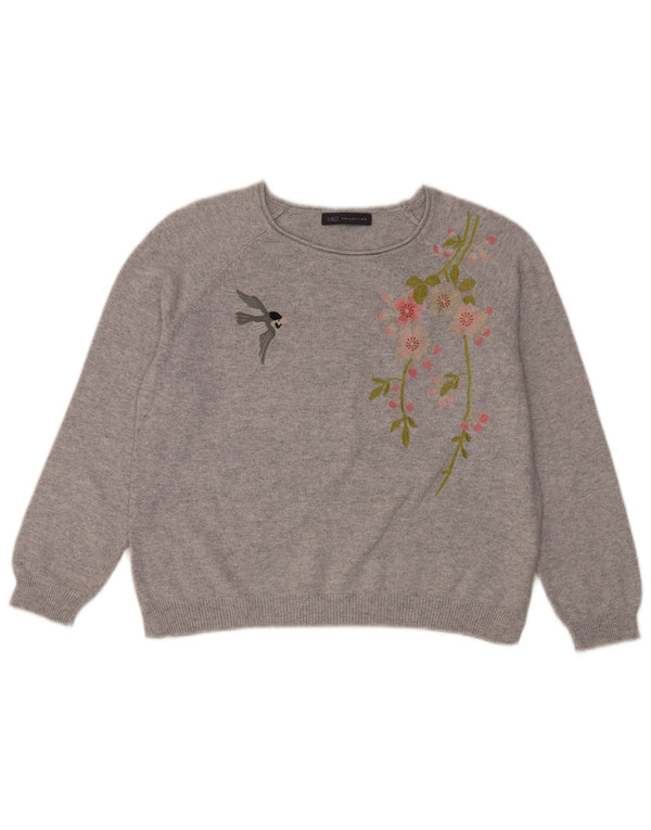 Marks & Spencer ženski pulover s okruglim izrezom UK 16 Large Grey