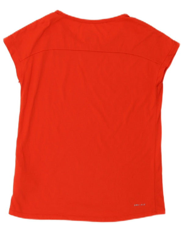 Nike Girls Dri Fit T-Shirt Top 13-14 Years XL narančasti poliester