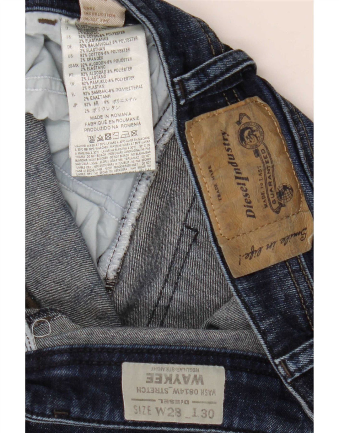 Diesel ženske Waykee Regular Straight traperice W28 L30 plavi pamuk