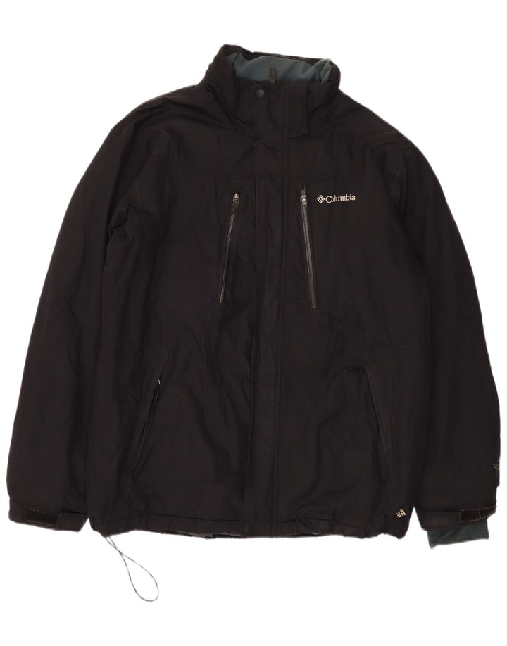 Columbia muška vjetrovka jakna UK 40 veliki crni najlon