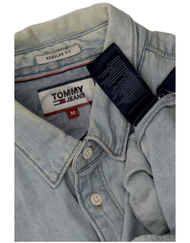 Tommy Hilfiger muška traper košulja standardnog kroja srednje plavi pamuk
