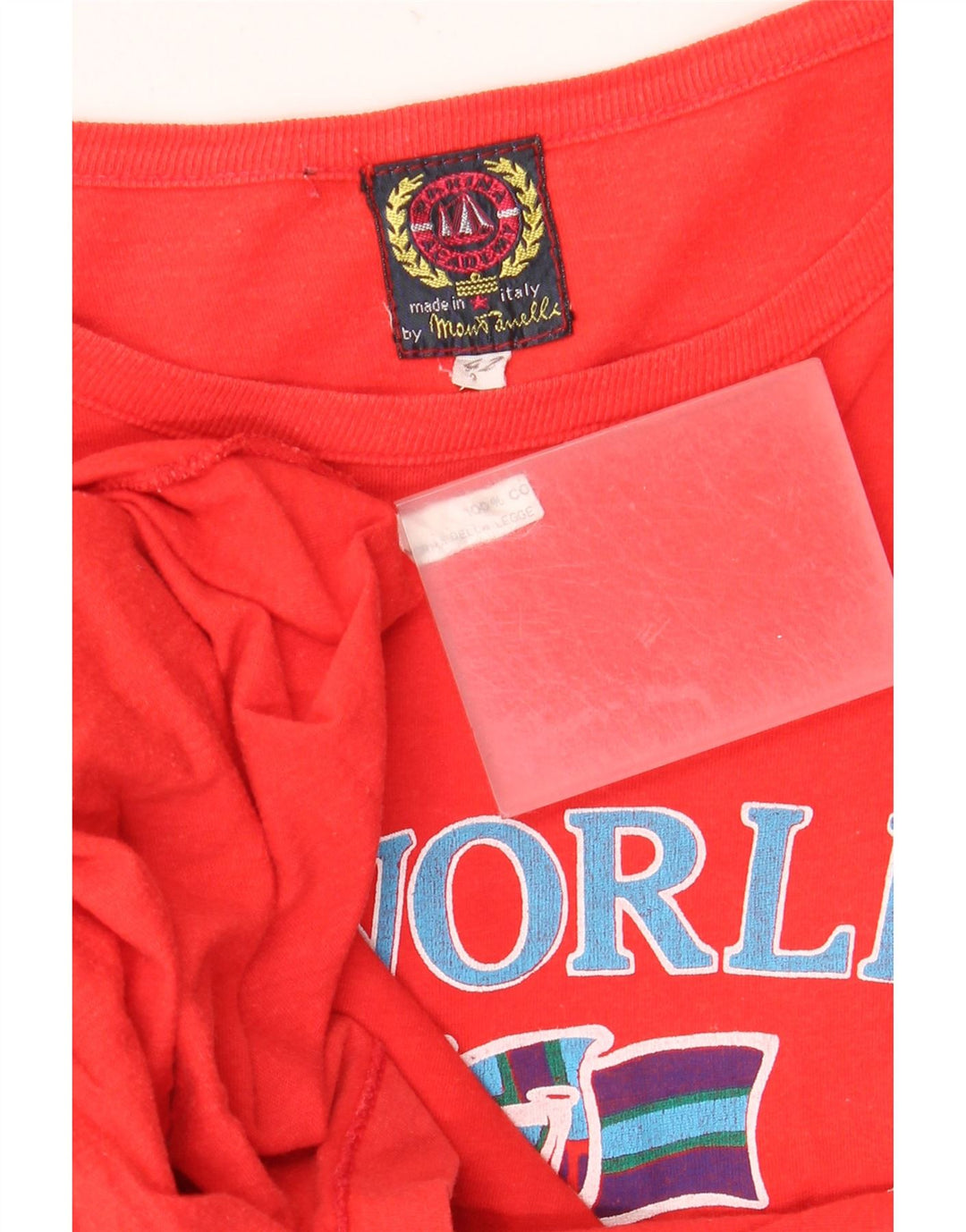 Vintage ženska majica kratkih rukava s grafičkim motivima IT 42 Srednje crvena pamuk