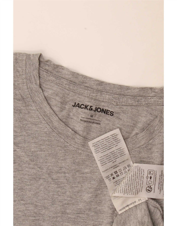 Jack & Jones muška majica kratkih rukava srednje sivi flekasti pamuk
