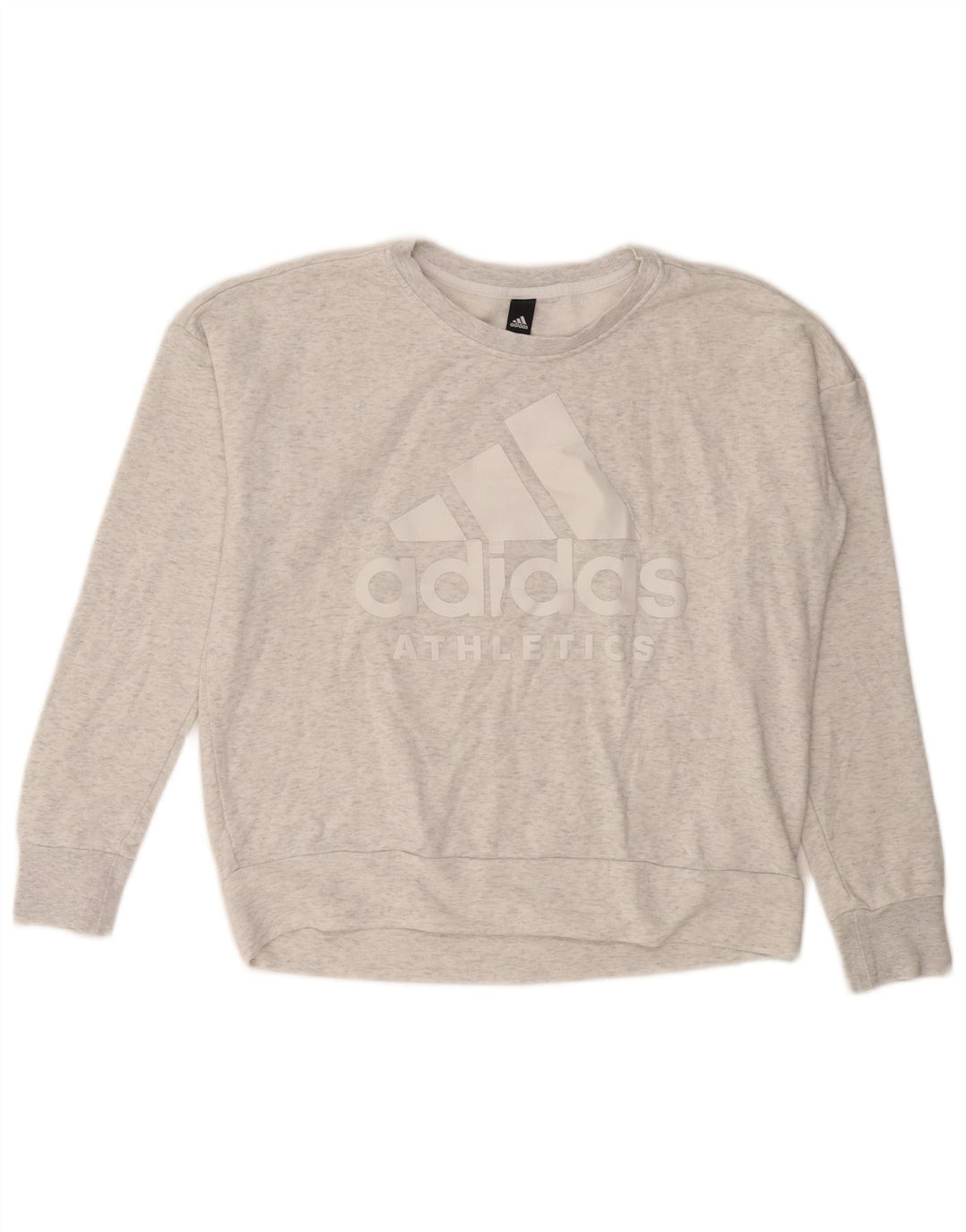 ADIDAS ženski džemper s grafičkim motivima UK 16 veliki sivi