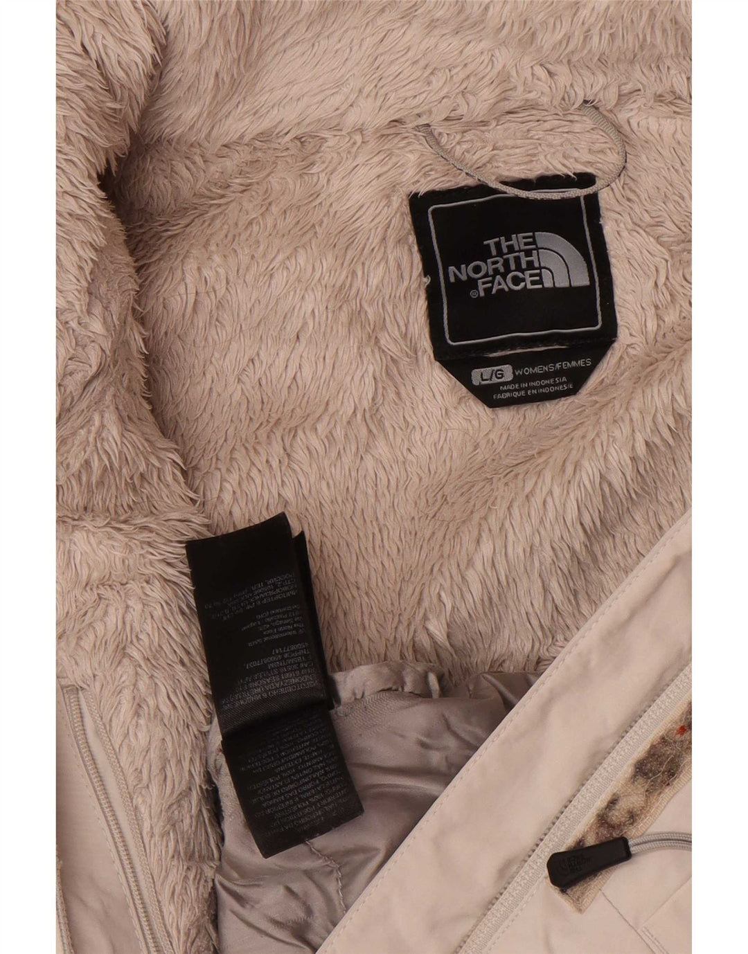 The North Face ženska vjetrovka s kapuljačom UK 16 veliki sivi poliester