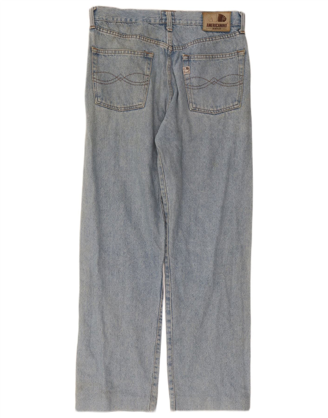 Americanino muške Denver ravne traperice W33 L29 plavi pamuk