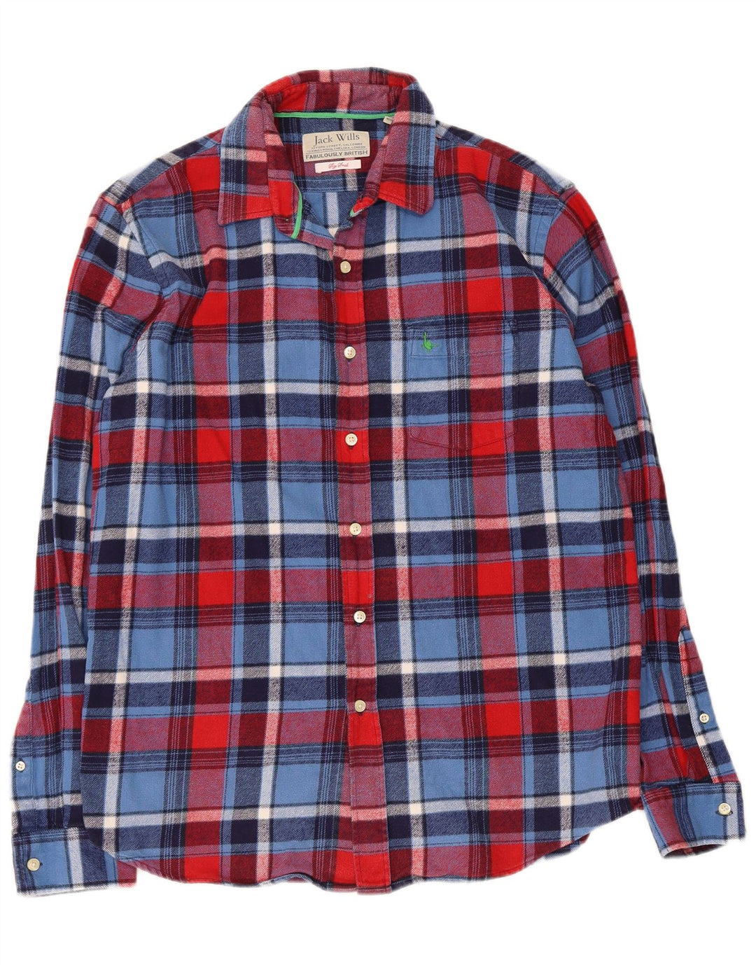 Jack Wills Muška flanelska košulja od malog raznobojnog kariranog pamuka