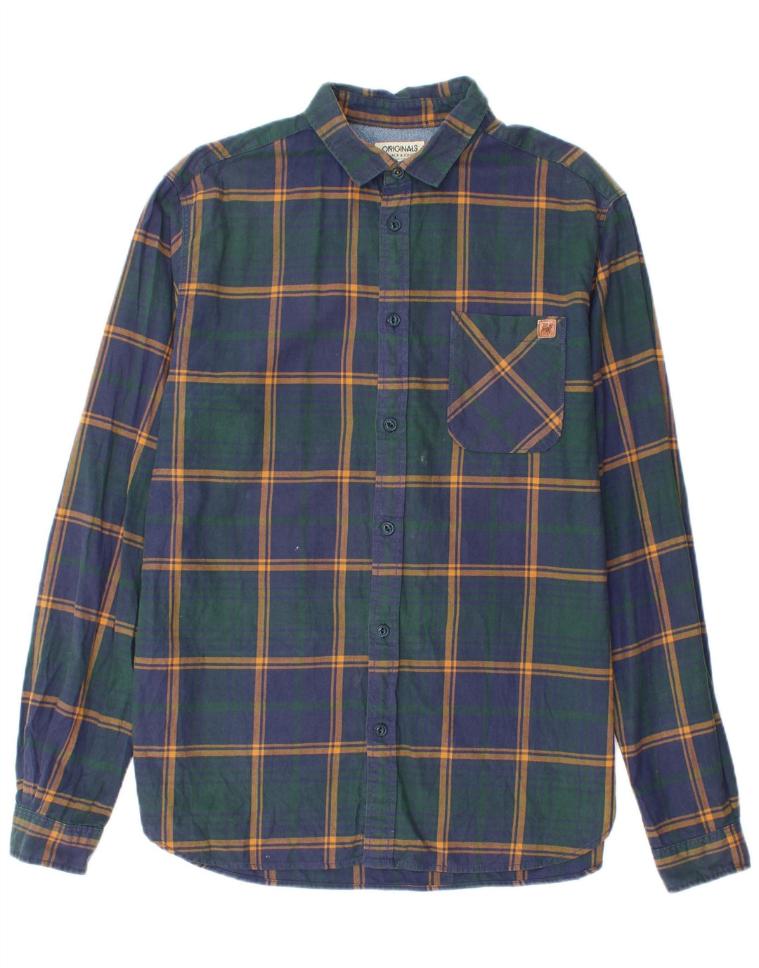 Jack & Jones muška flanelska košulja s velikim tamnoplavim karirama