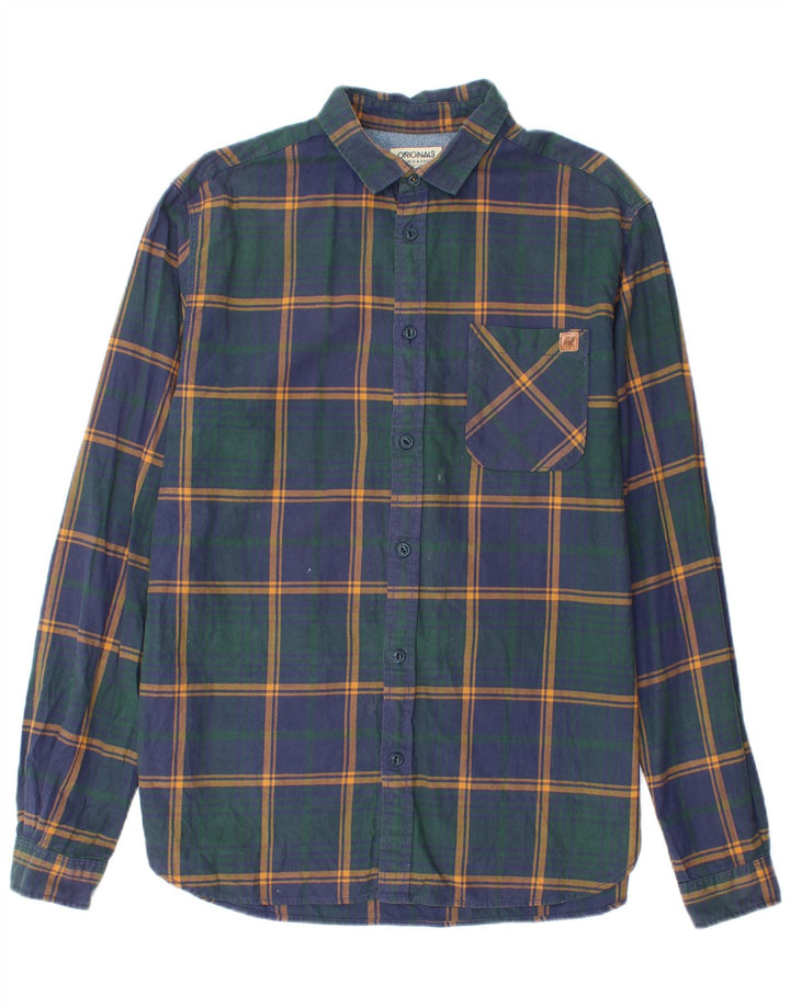 Jack & Jones muška flanelska košulja s velikim tamnoplavim karirama