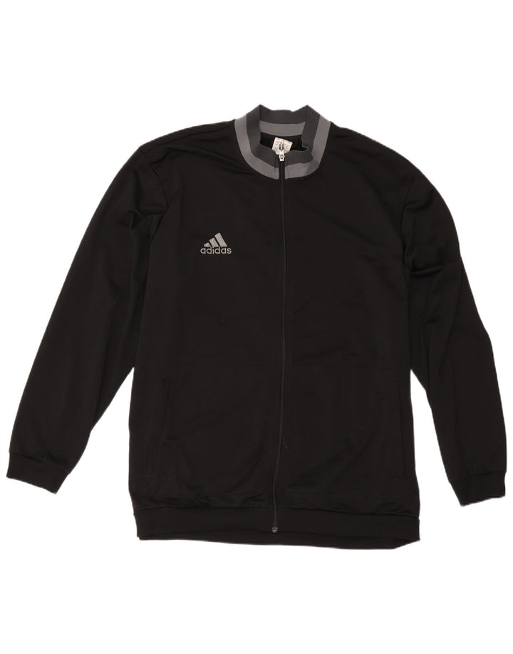 Adidas muška trenirka gornja jakna 2XL crni poliester u boji