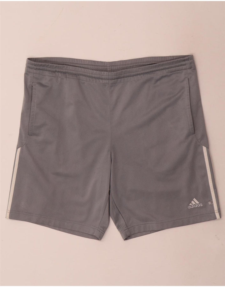 Adidas muške sportske kratke hlače veliki sivi poliester