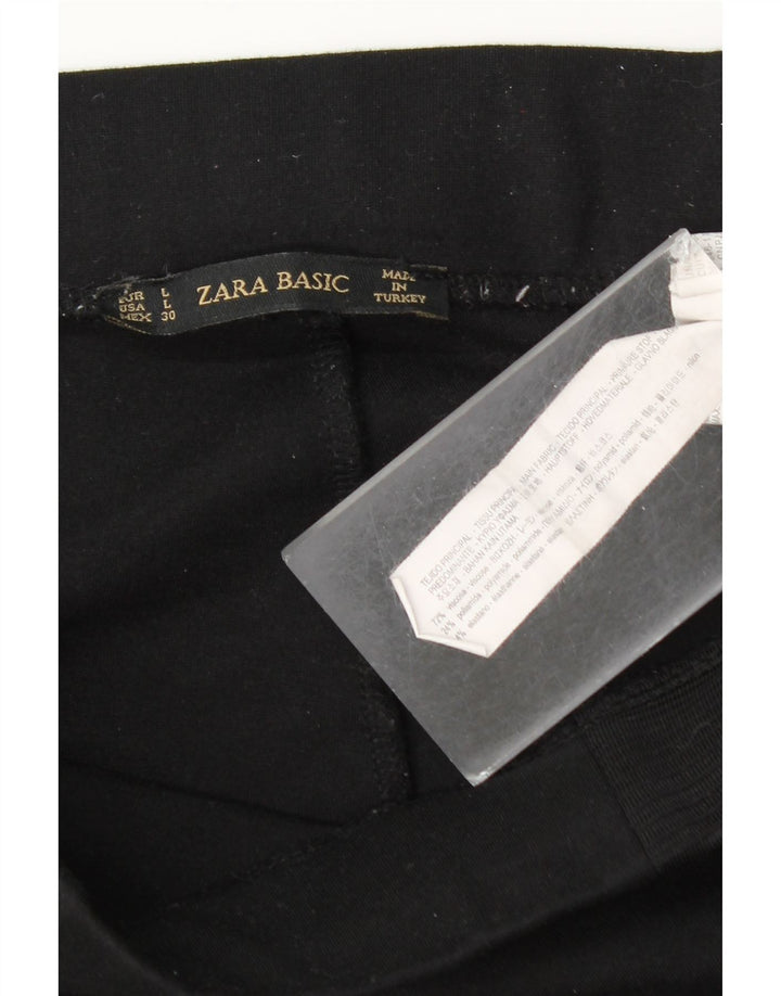 Zara ženske tajice UK 14 velike crne viskoze