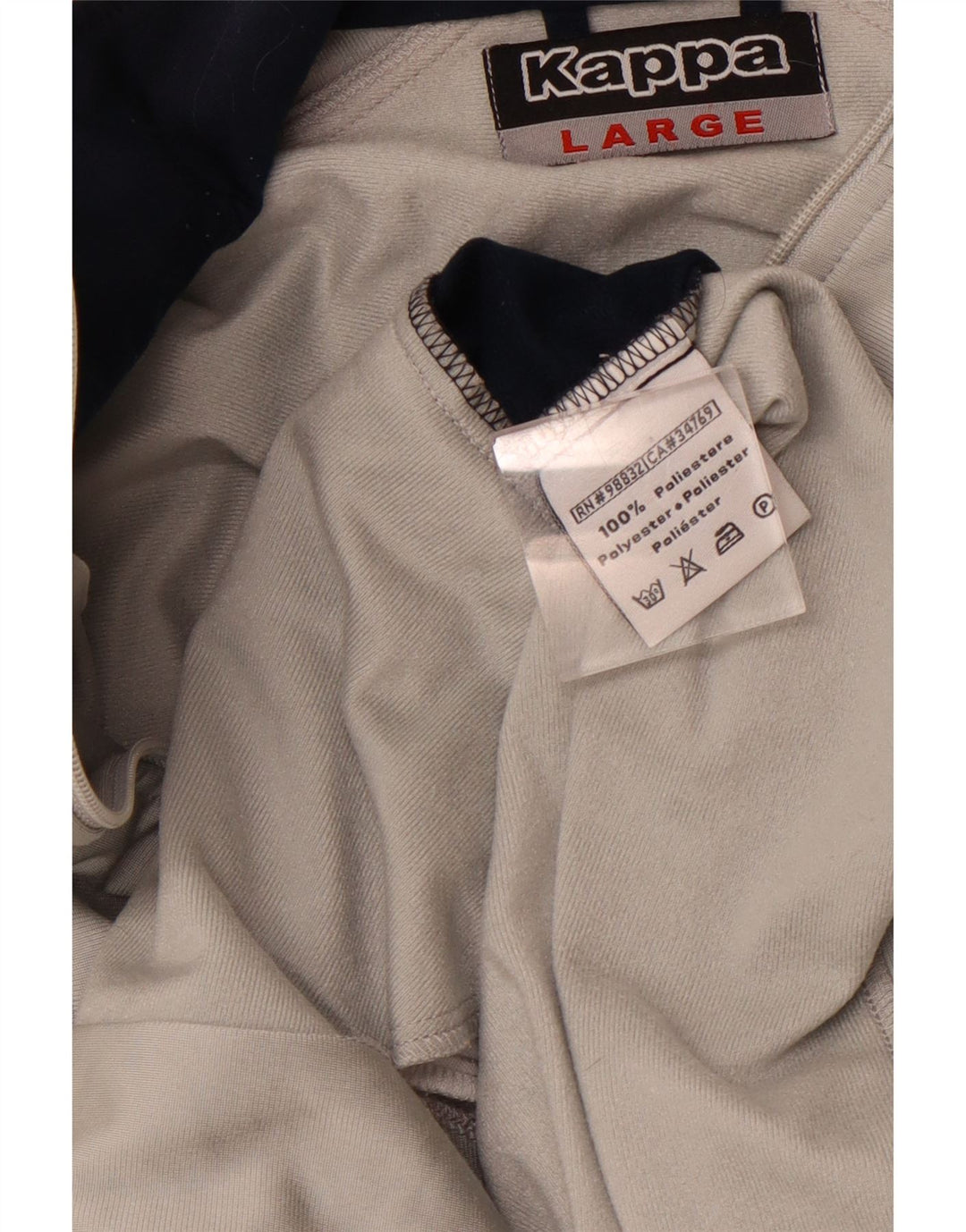 KAPPA muška gornja jakna trenirke, veliki sivi poliester u boji