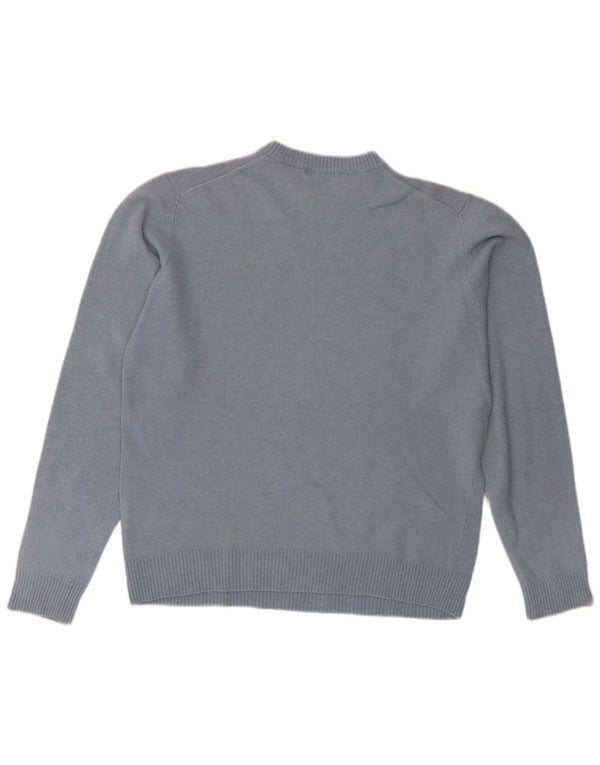 Sergio Tacchini ženski džemper s okruglim izrezom UK 18 XL plava janjeća vuna