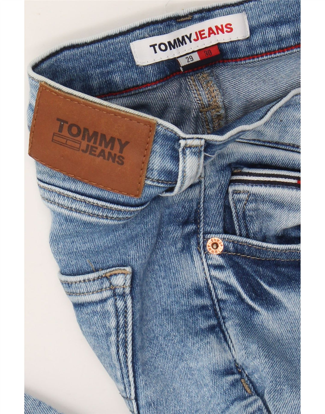 TOMMY HILFIGER Ženske uske traperice W29 L30 Plave