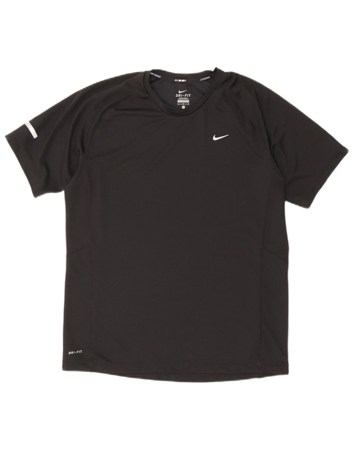 Nike Dri Fit majica kratkih rukava, veliki crni poliester