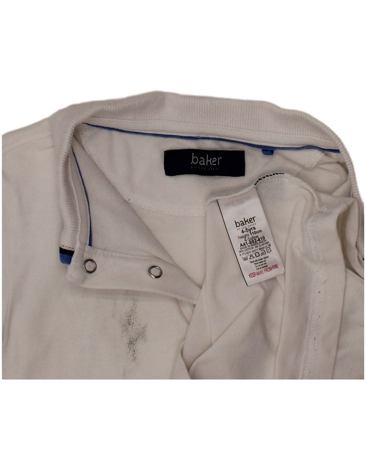 TED BAKER Polo majica za dječake 4-5 godina bijeli pamuk
