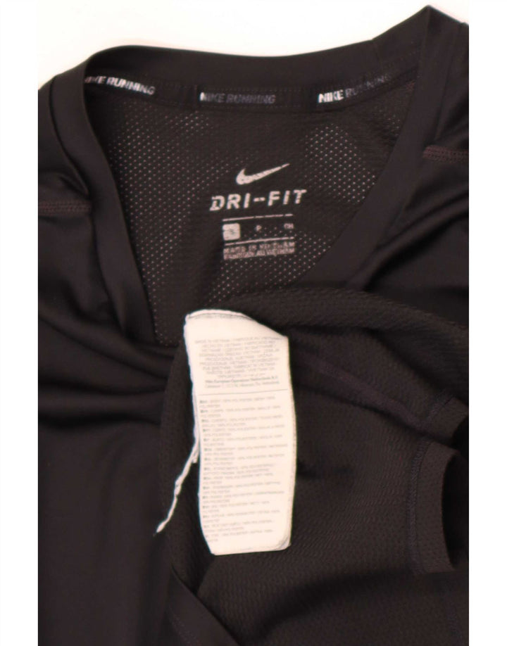 Nike Dri Fit majica kratkih rukava, mali crni poliester