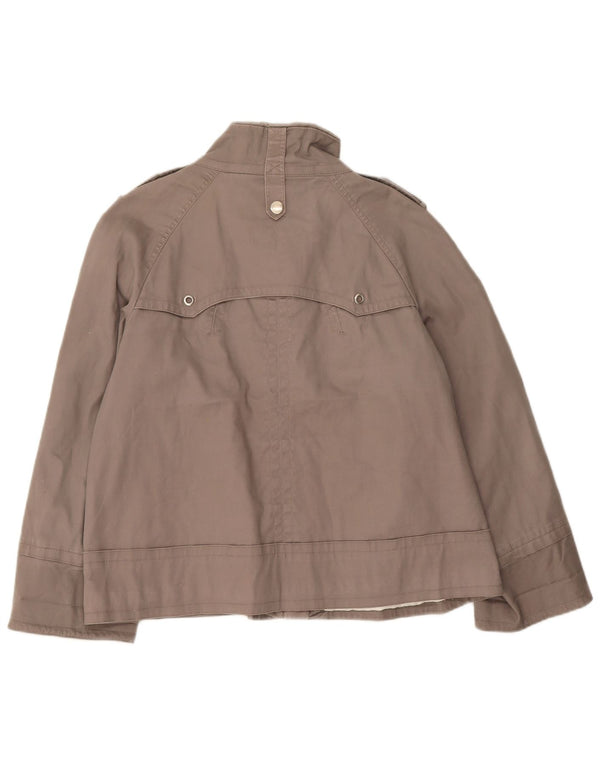Zara ženska vojna jakna UK 18 XL sivi pamuk