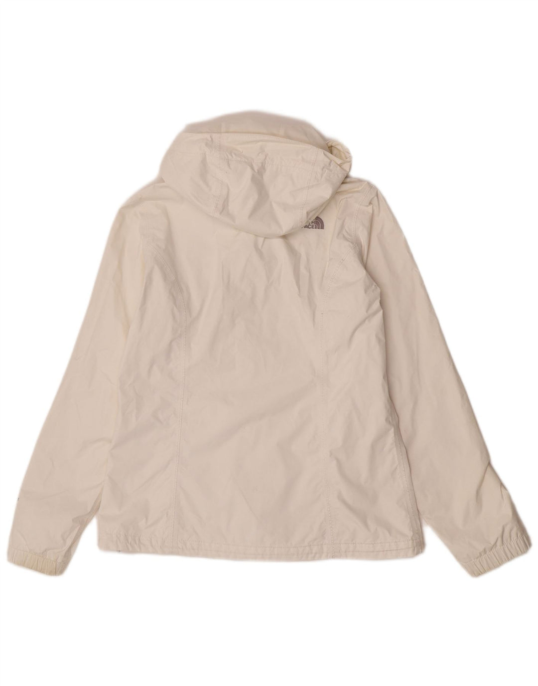 The North Face ženska kišna jakna s kapuljačom UK 14 Srednje bijeli najlon