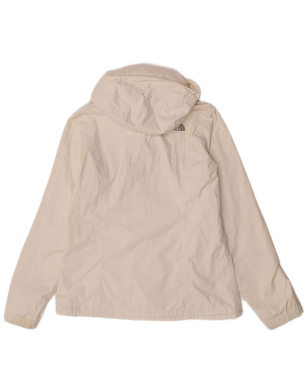 The North Face ženska kišna jakna s kapuljačom UK 14 Srednje bijeli najlon