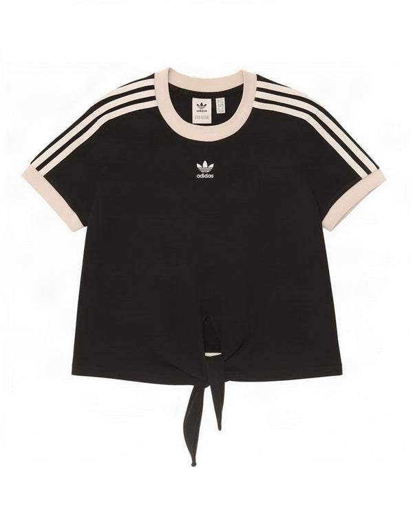 Adidas ženska majica kratkih rukava s kratkim rukavima UK 6 XS, crni pamuk u boji