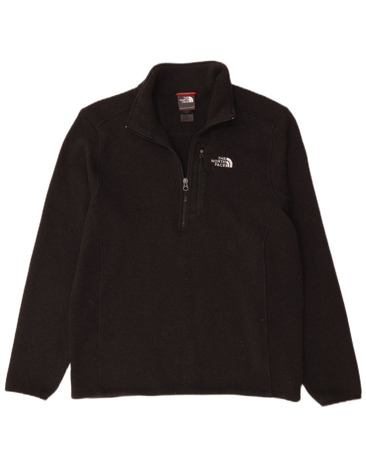 The North Face muški džemper s izrezom s patentnim zatvaračem srednje crne boje