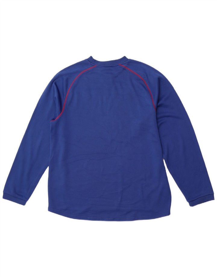 REEBOK Muška majica Giants Graphic s dugim rukavima, veliki plavi poliester