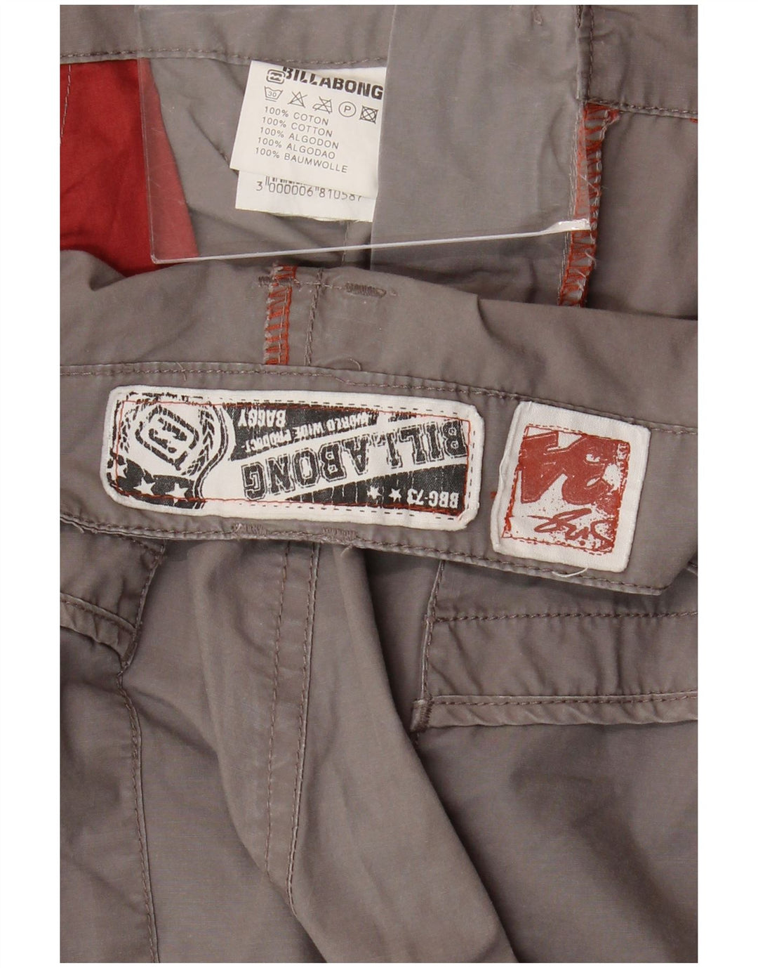 BILLABONG muške kargo bermude W34 veliki sivi pamuk