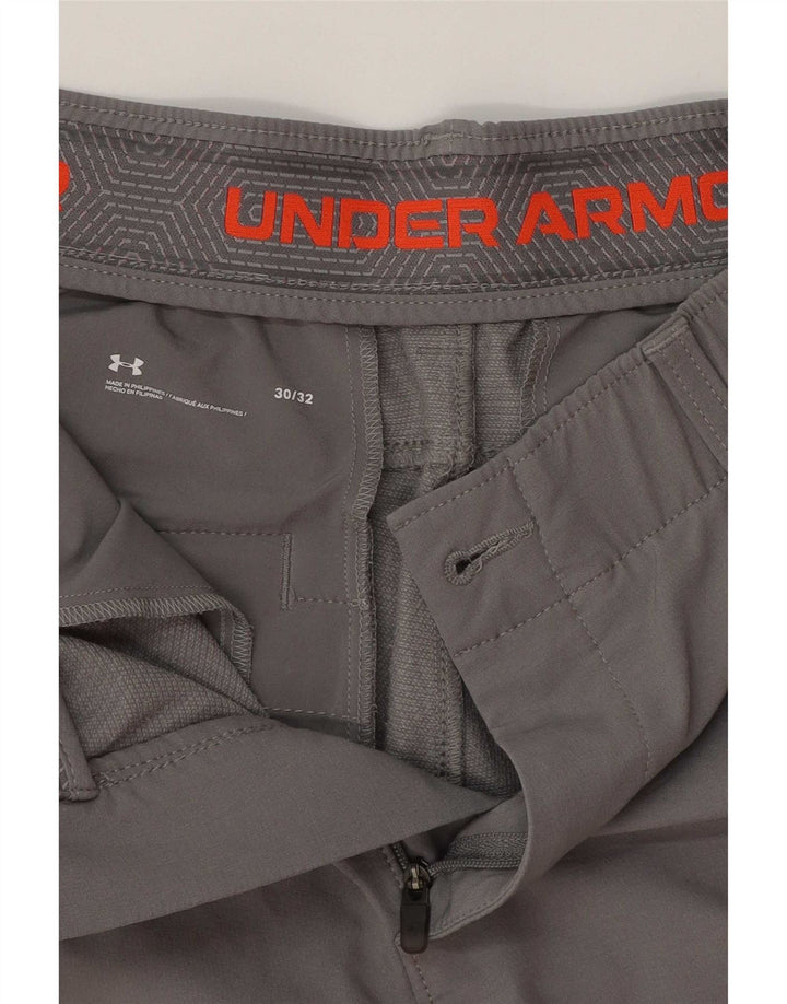 Under Armour muške uske chino hlače W30 L32 sivi poliester