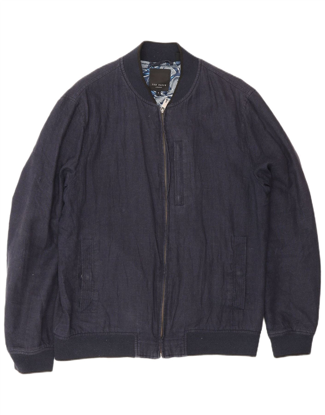 Ted Baker muška bomber jakna veličine 4 velika tamnoplava platna