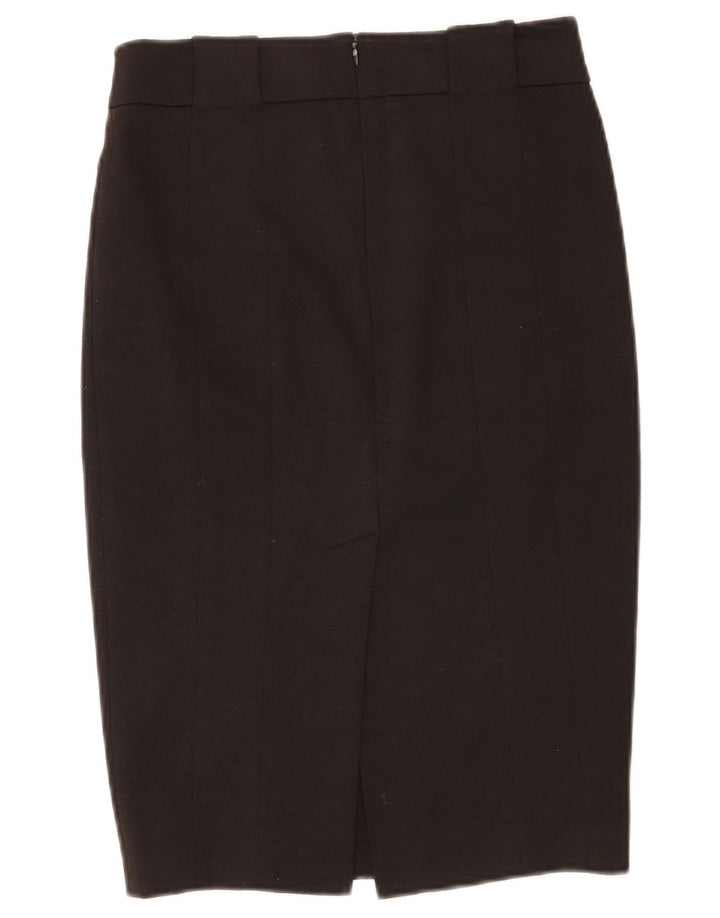 Zara ženska pencil suknja mala W26 crni poliester