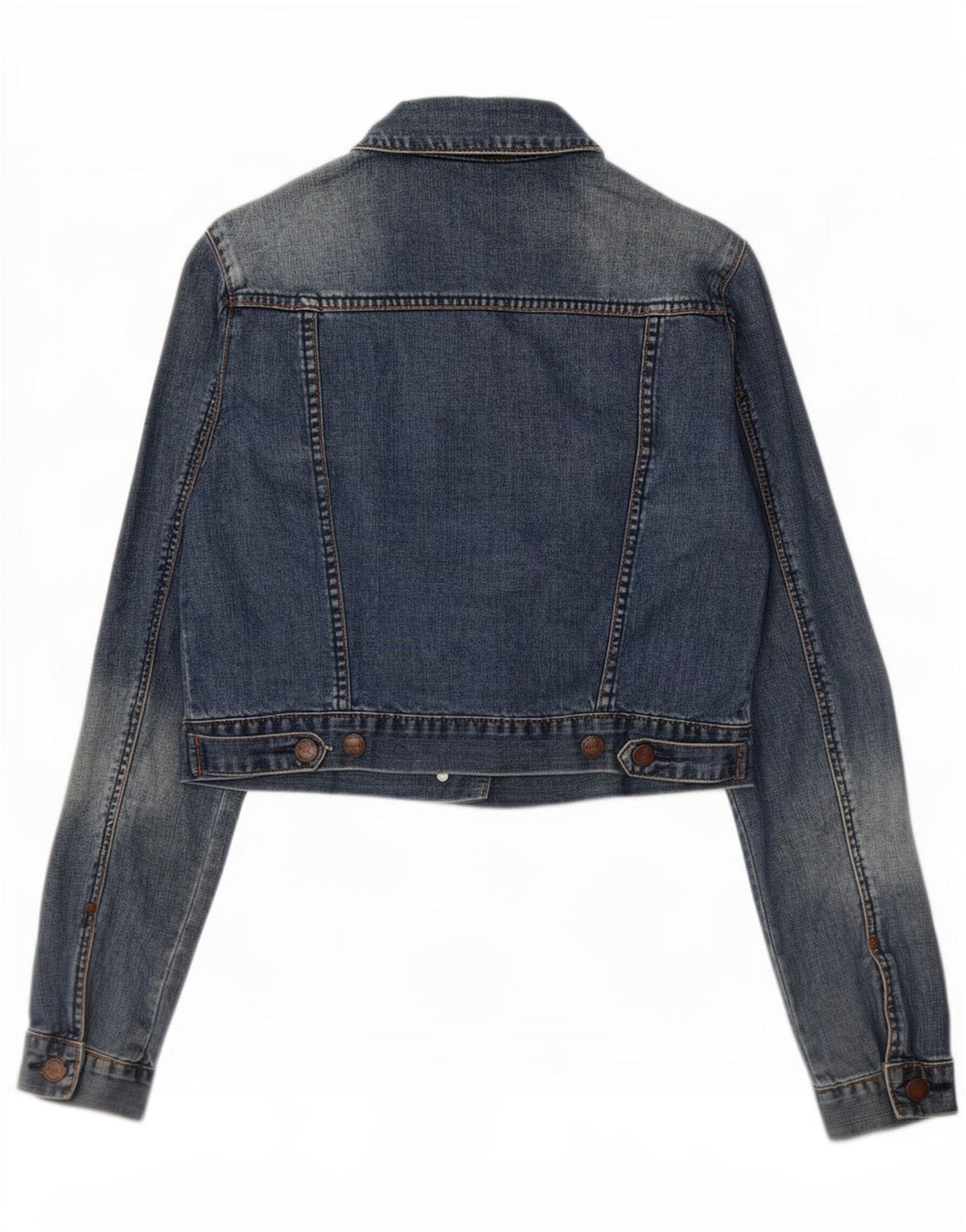 Topshop ženska crop traper jakna UK 12 srednje plavi pamuk