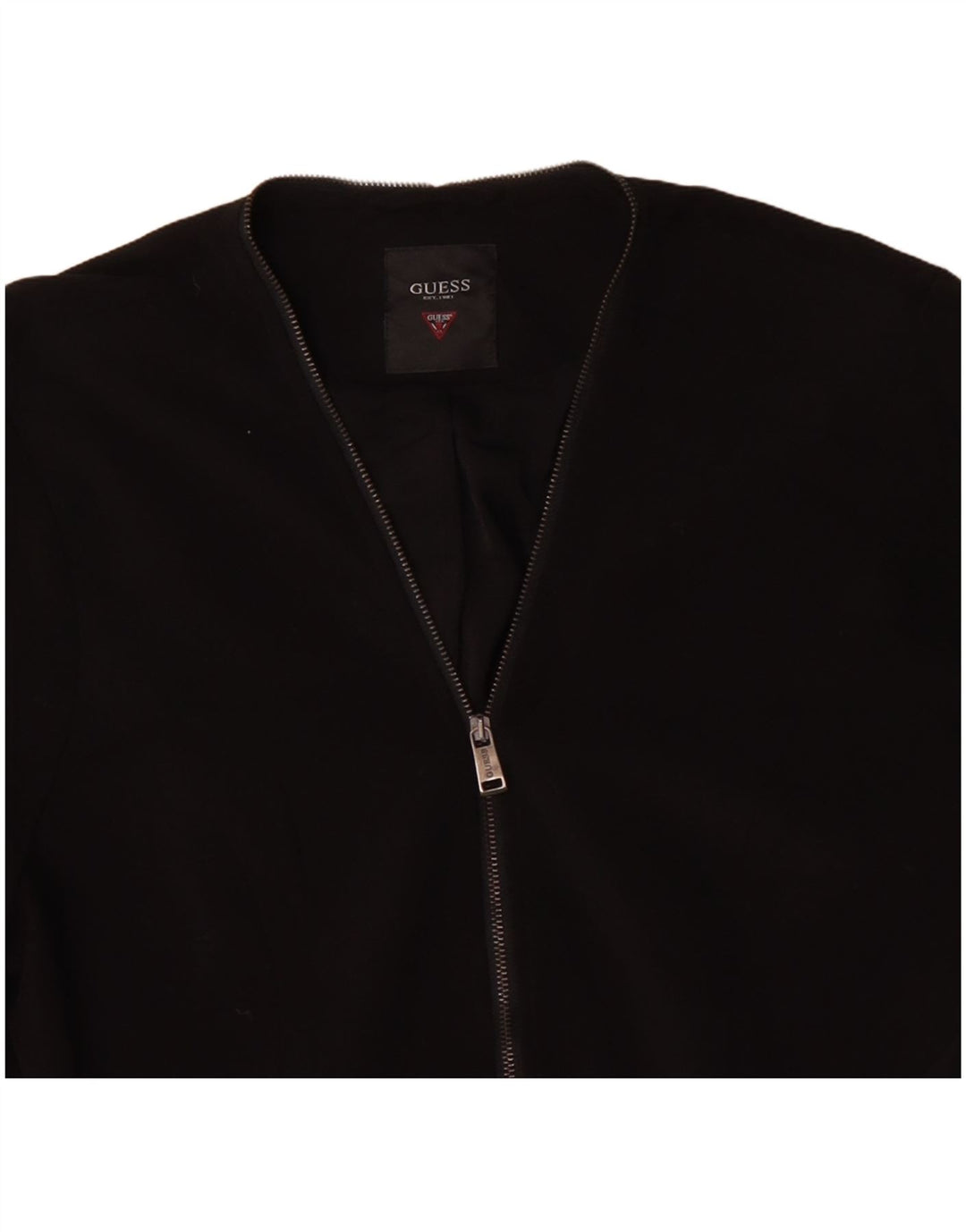 GUESS Ženska jakna jakna UK 16 Veliki crni poliester