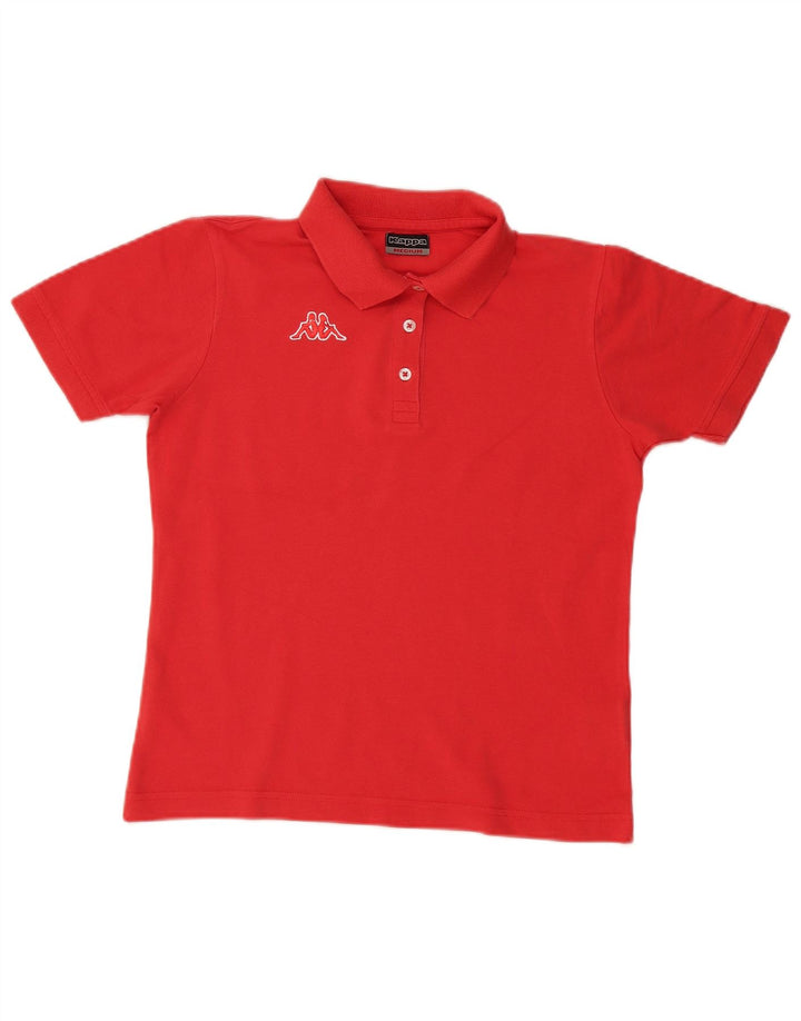 Kappa ženska polo majica UK 14 Srednje crvena pamuk