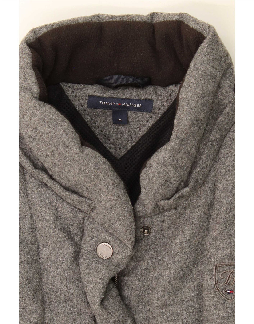 Ženska podstavljena jakna Tommy Hilfiger UK 14 srednje siva vuna