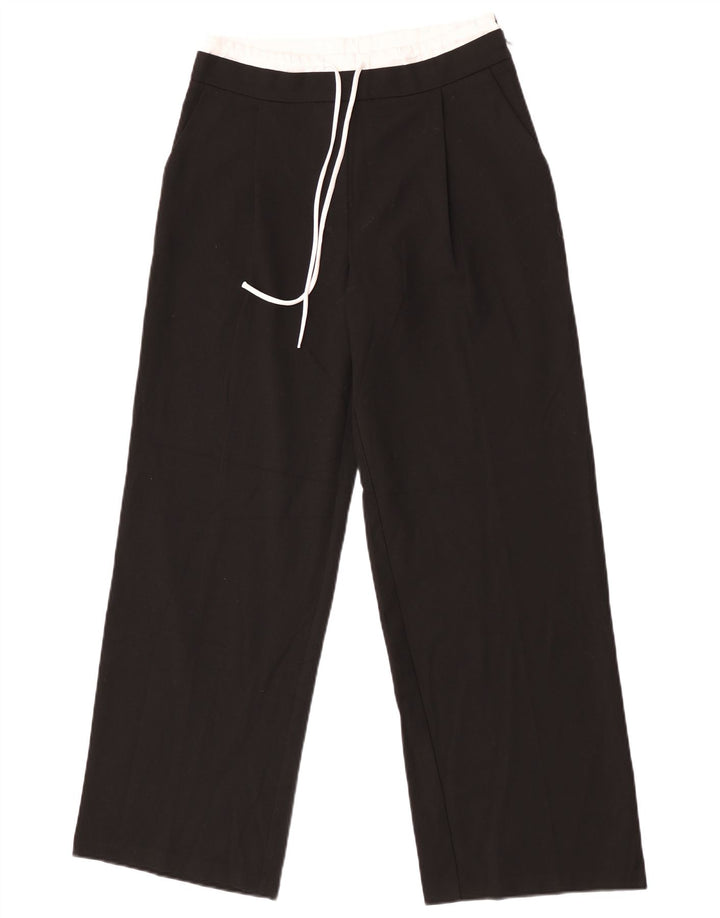 Zara ženske chino hlače s klinovima male W26 L30 crni poliester
