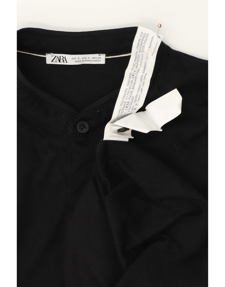 Zara muška polo majica mala crna pamučna