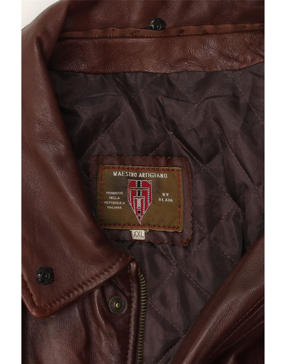 MAESTRO ARTIEIANO muška kožna jakna UK 44 2XL smeđa koža
